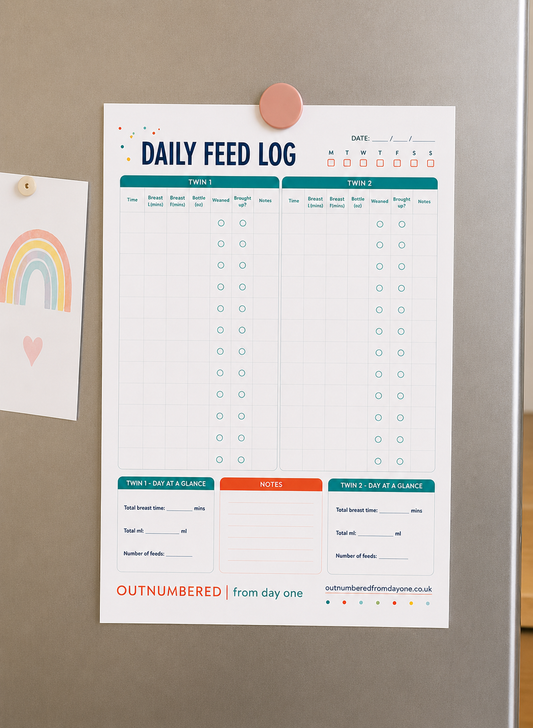 Twin Feeding Log