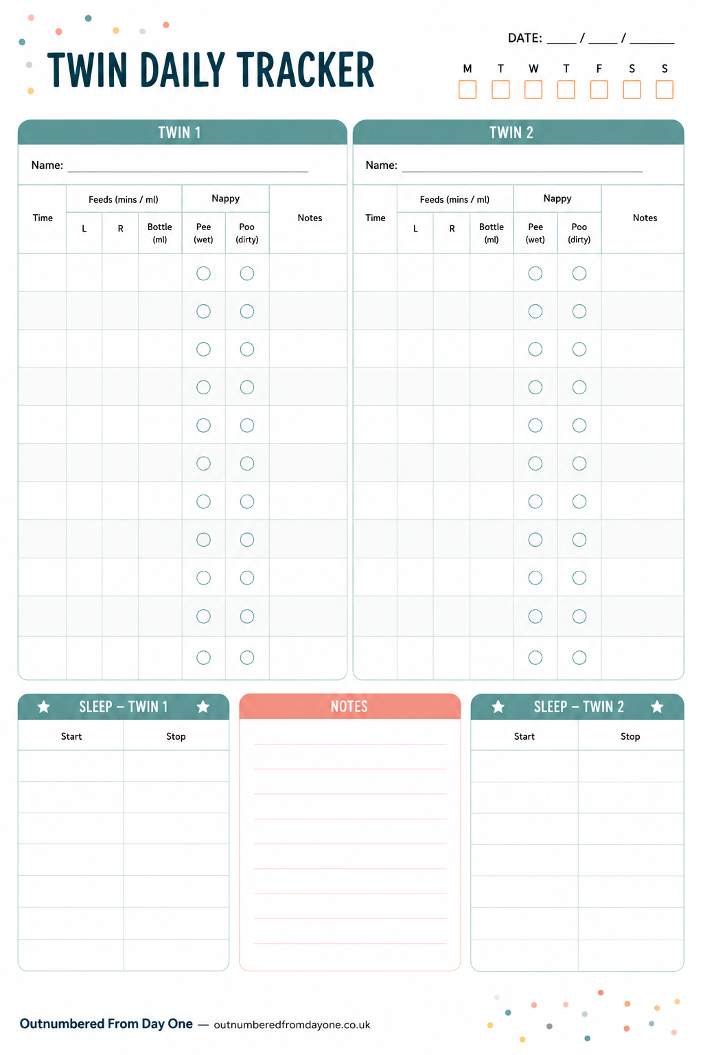 Twin daily tracker