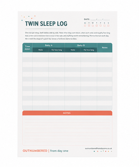 Twin Sleep Log