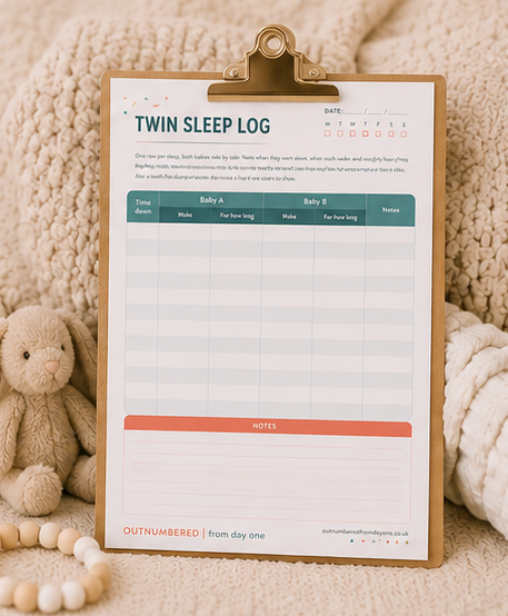 Twin Sleep Log
