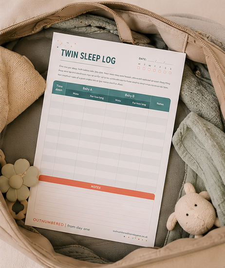 Twin Sleep Log